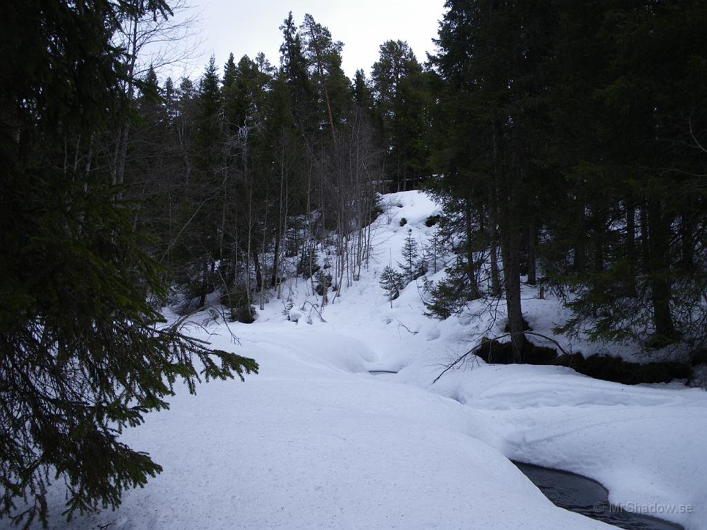 IMGP0633.JPG - Upp mot The Creek börjar det bli en öppen fåra genom snön